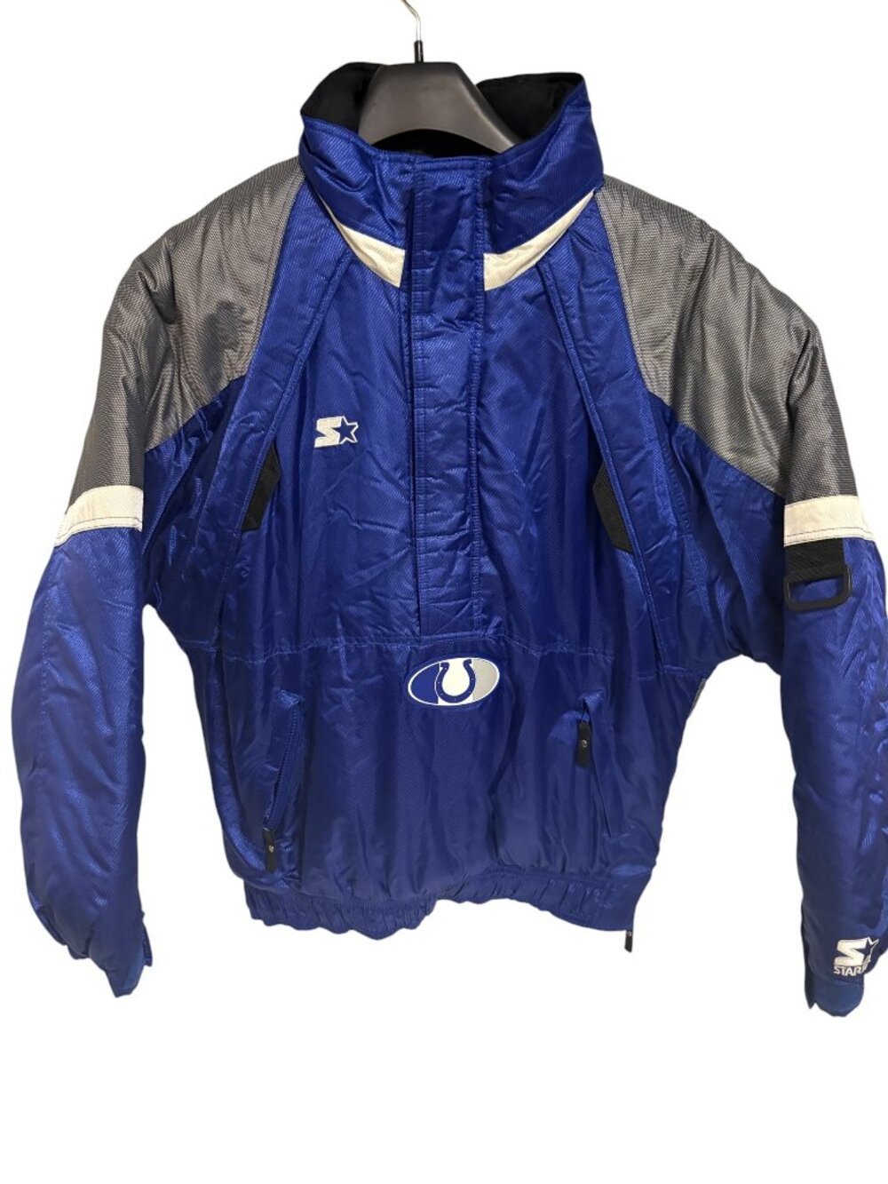 Indianapolis Colts Vintage NFL Pro Line Starter White Lined Jacket Size Large